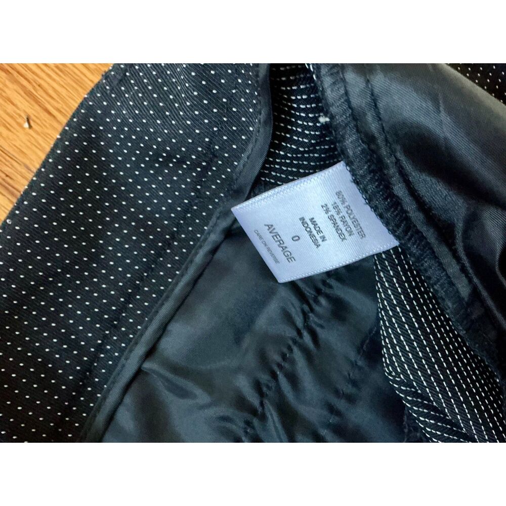 New York & Company Blue Pin Dot Dress Pants